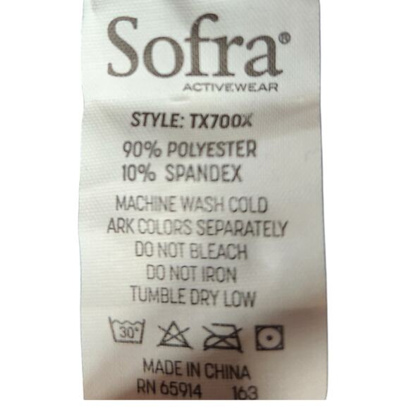 *5 for $25* Sofra NWT One Size Plus Size Navy Fleece Semaless Leggings - Picture 4 of 9